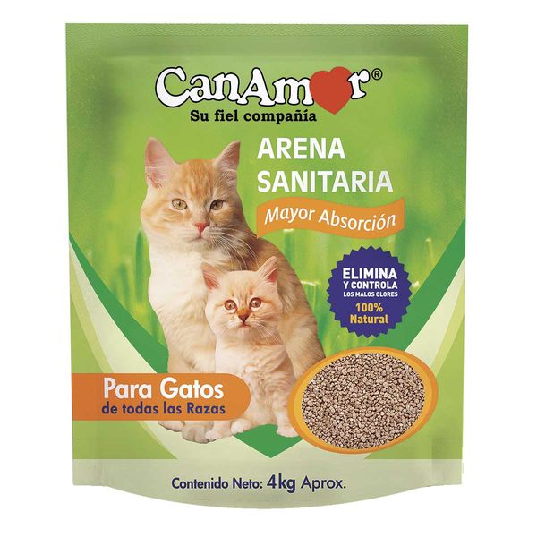Arena Sanitaria Gatos CanAmor x 4 KG