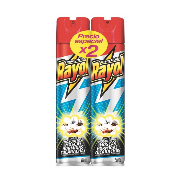Insecticida Rayol Spray Matatodo x 2 Unidades x 400ML C/u