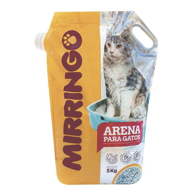 Arena para Gatos Mirringo Natural 5 Kilos