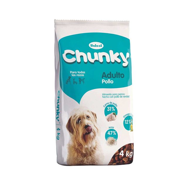 Alimento Perros Chunky Adulto Pollo x 4 KG