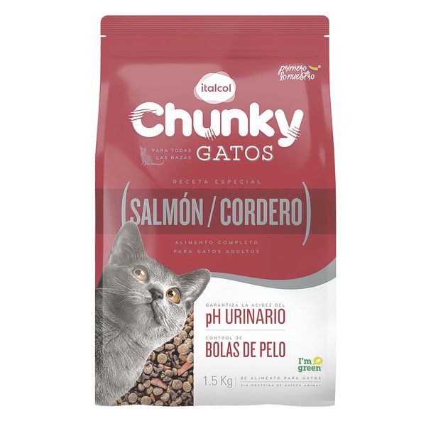 Alimento Gatos Chunky Salmon y Cordero x 1.5 KG