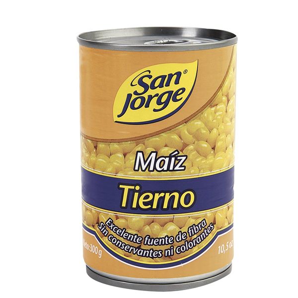 Maíz Tierno San Jorge Lata x 300 G