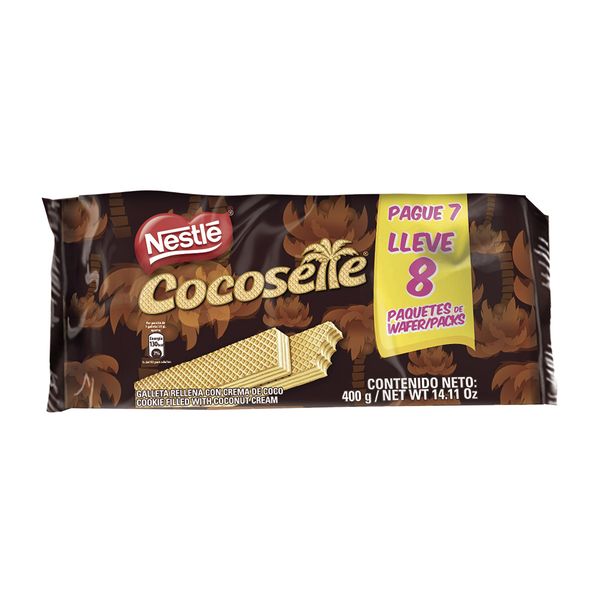 Galleta Cocosette Maxi Wafer x 400 G Paga 7 Lleva 8