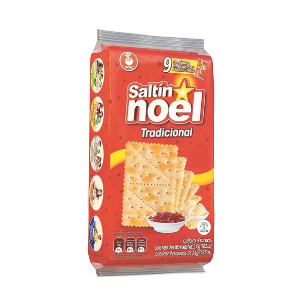Galletas Saltin Noel Tradicional x 9 Paquetes x 24 G c/u