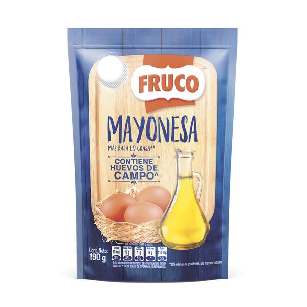 Mayonesa Fruco Baja en Grasa x 190 G