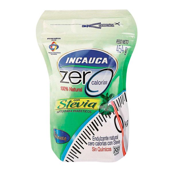 Incauca Zero Calorías con Stevia Doypack por 454 G