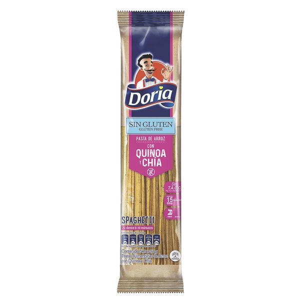 Pasta de Arroz Doria sin Gluten Quinoa y Chía x 250 G