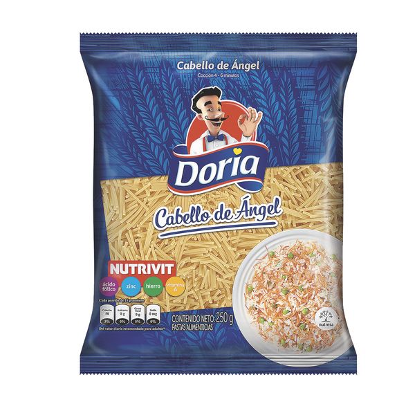 Pasta Clásica Cabello de Ángel Doria x 250 G.
