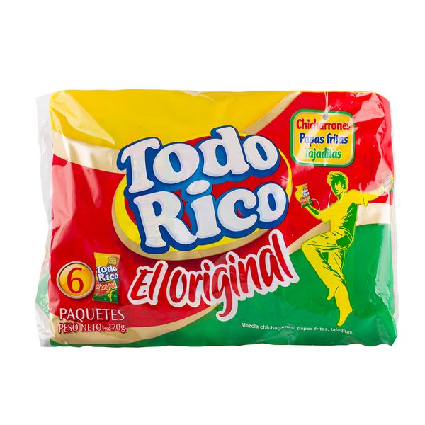 Todo Rico Natural Súper Ricas 270 G 6 Und