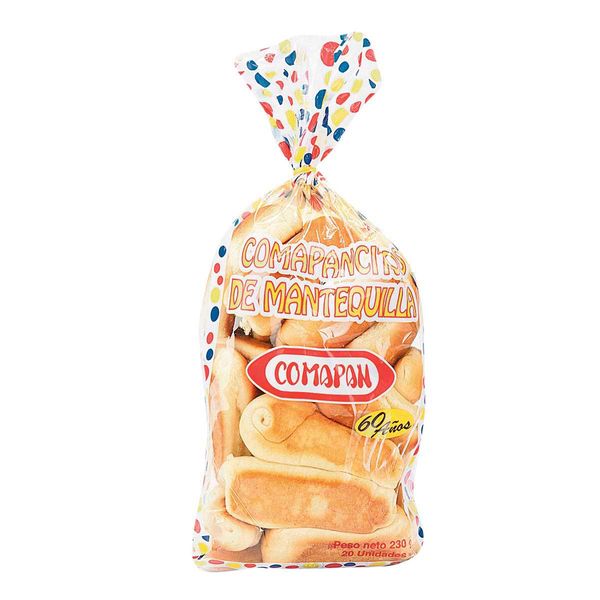 Comapancitos de Mantequilla Comapan x 230 G x 20 Und.