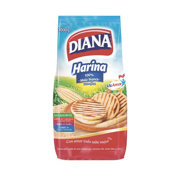 Harina de Maíz Blanco Diana 1000 G