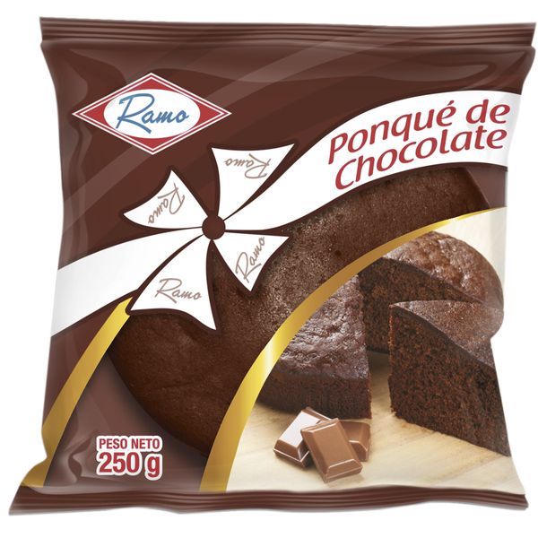 Ponqué de Chocolate Ramo 230 G x 6 Porciones