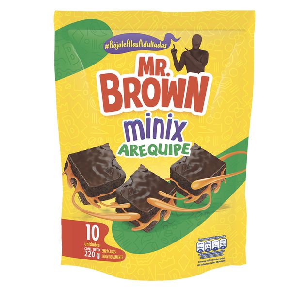 Brownie Mr. Brown Minix Arequipe Bimbo x 220 G x 10 Und