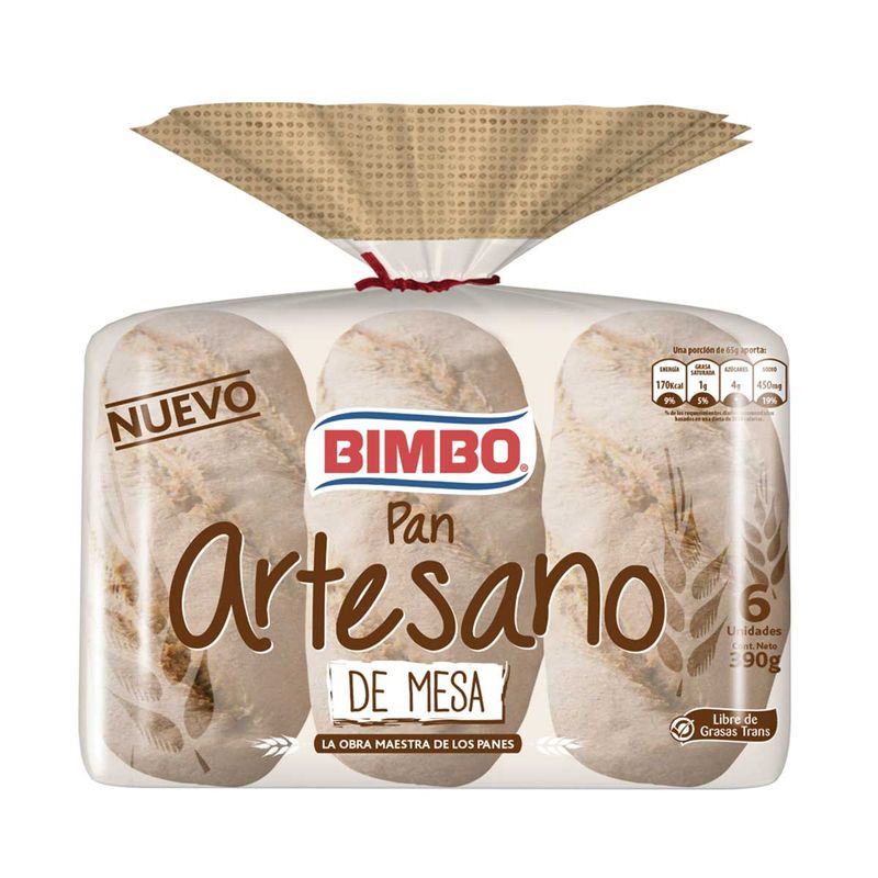 Básicos en AlimentosPan Bimbo Artesano 567 GRS