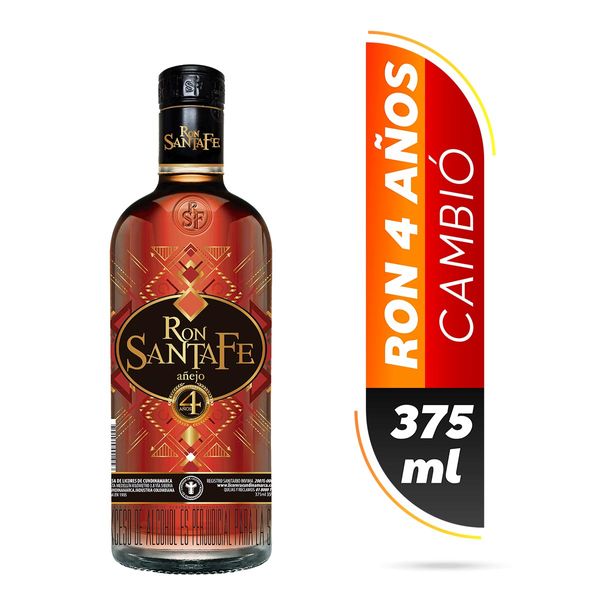 Ron Santafe Añejo 4 Años x 375 Ml