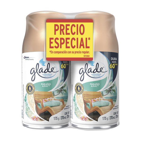 Ambientador Glade x 2 Repuestos x 270 Ml c/u