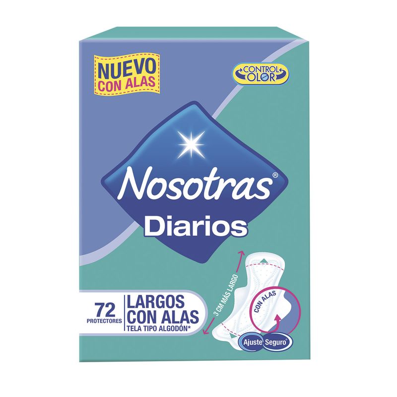 Protectores-Nosotras-Diarios-Largos-Con-Alas-x-72-Unidades
