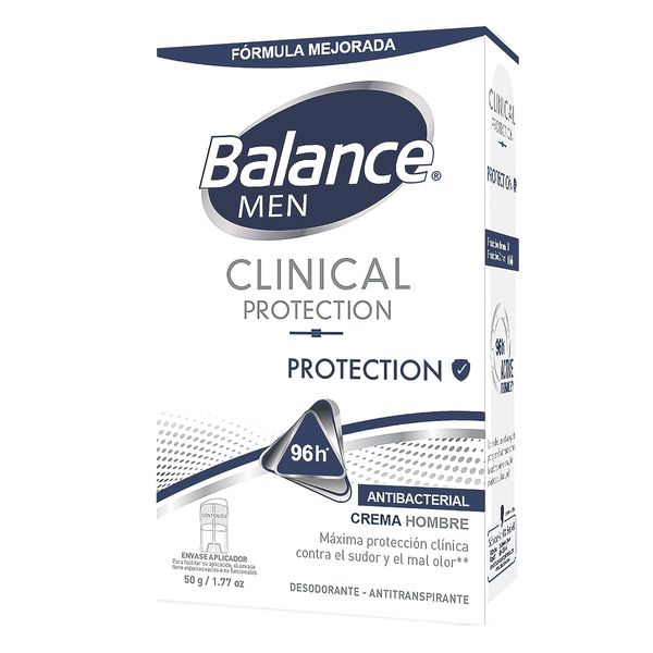 Desodorante Balance Men Clinical Protection 96H Crema x 50 G