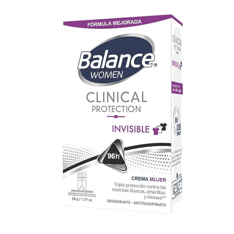 Desodorante-Balance-Women-Clinical-Protection-Invisible-x-50-G