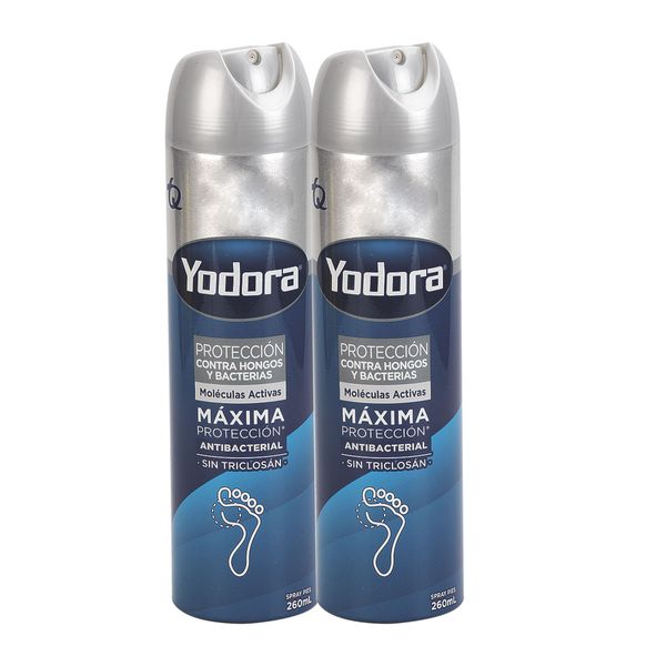 Spray Pies Yodora Antibacterial x 2 Unidades x 260 Ml c/u