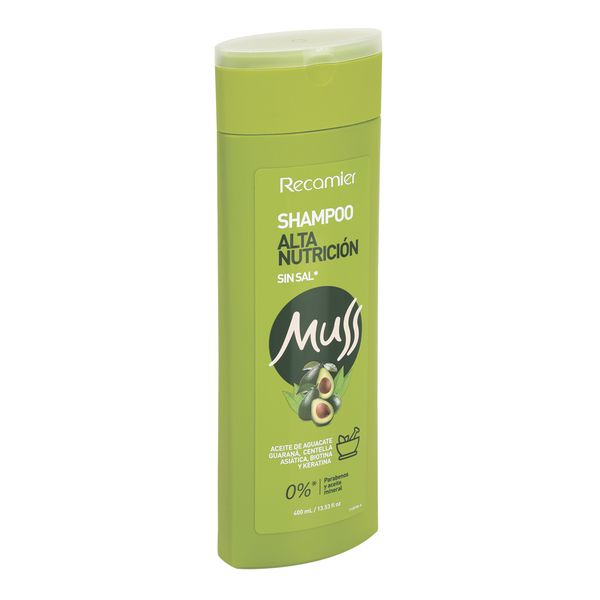Shampoo Muss Alta Nutrición Sin Sal x 400 Ml