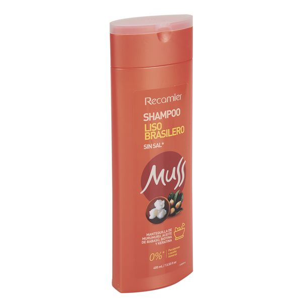 Shampoo Muss Liso Brasilero Sin Sal x 400 Ml