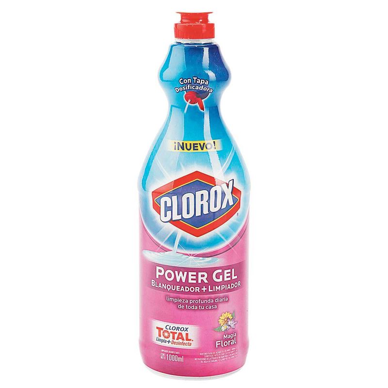 Blanqueador + Limpiador Clorox Power Gel Magia Floral X 1000 Ml ...