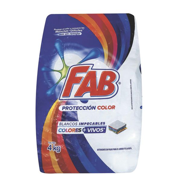 Detergente en Polvo Fab Protección Color x 4 K