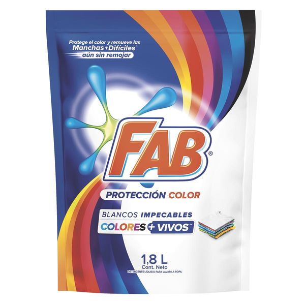 Detergente Líquido Fab Protección Color x 1,8 L