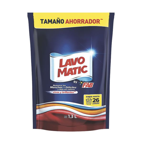 Detergente Líquido Lavomatic By Fab x 1,3 L