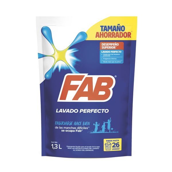 Detergente Líquido Fab Lavado Perfecto x 1.3 L