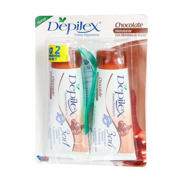 Crema Depilatoria Depilex Chocolate Pague 1 Lleve 2 x 100 G c/u