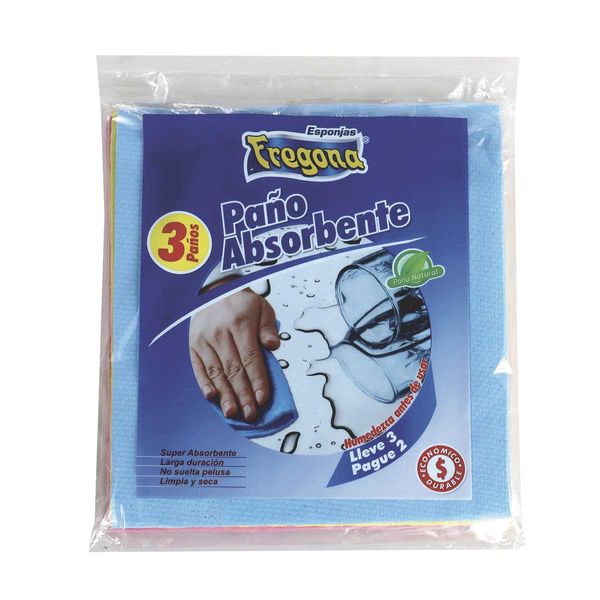 Paño Absorbente Fregona Pague 2 Lleve 3