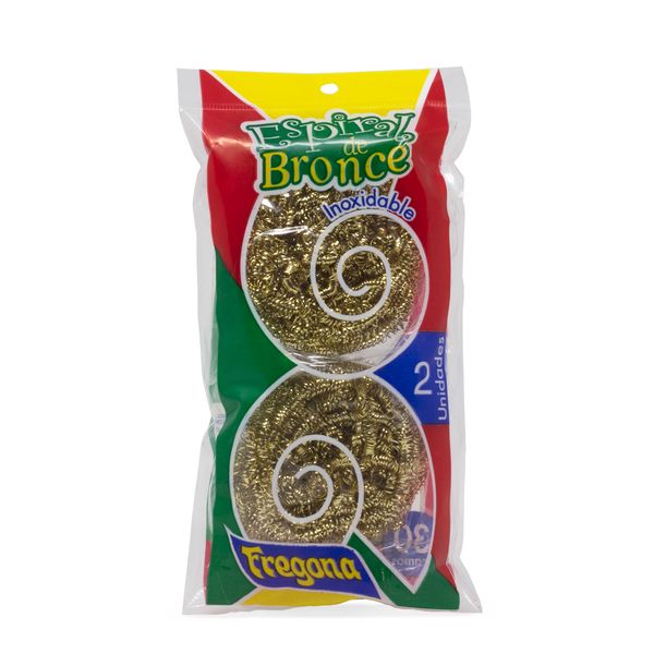 Esponjas Fregona Espiral Bronce x 2 Und
