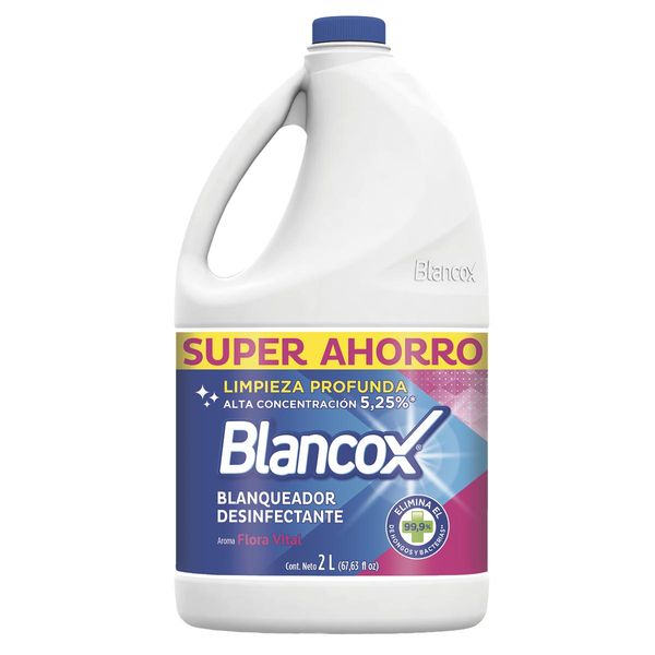 Blanqueador Desinfectante Blancox Limpieza Profunda Flora Vital x 2 L
