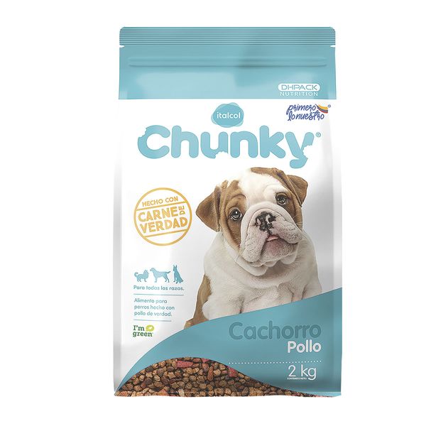 Alimento Perros Chunky Pollo Cachorros Bolsa x 2 K