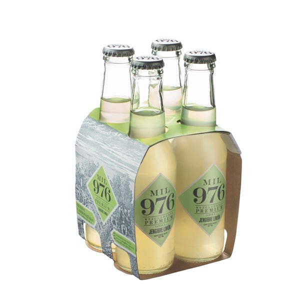 Bebida Mil 976 Jengibre Limón Botella x 4 Und x 207 Ml c/u