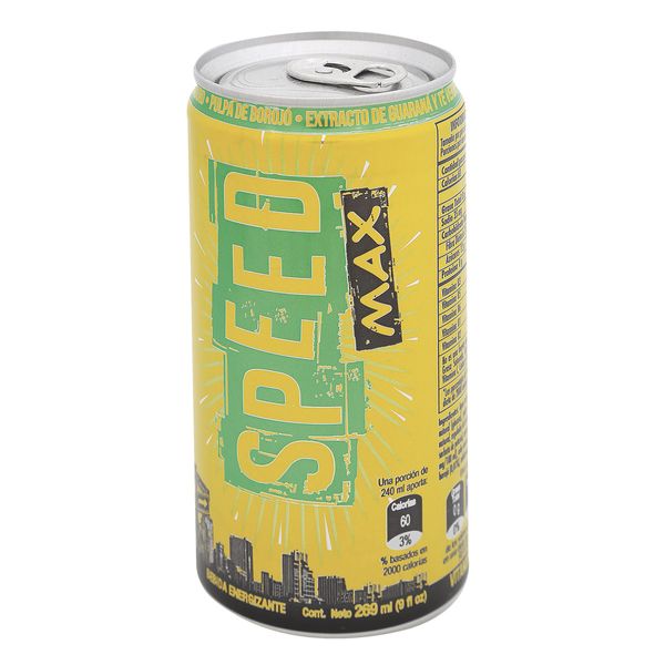 Bebida Speed Max Sabor a Cola y Frutos Rojos Lata x 269 Ml