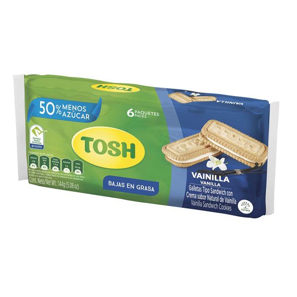 Galleta de Vainilla Tosh x 144 G en 6 Paquetes