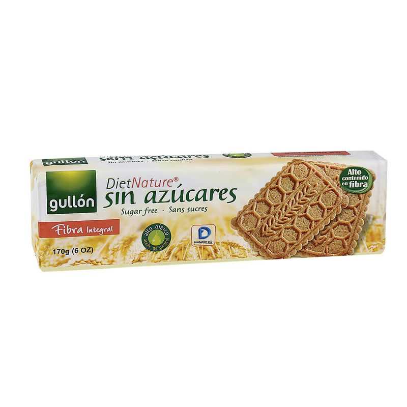 Galleta Dieta Fibra Sin Azúcar Gullón 170 Gr 