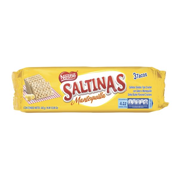 Galletas Saltinas Mantequilla 3 Tacos x 342 G