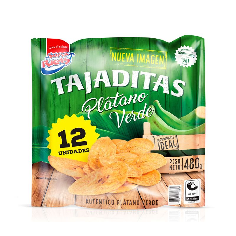 Tajaditas-Super-Ricas-Platano-Verde-Paquete-x-300-G-x-12-Unidades