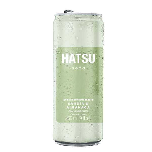 Soda Hatsu Sandía & Albahaca x 269 Ml