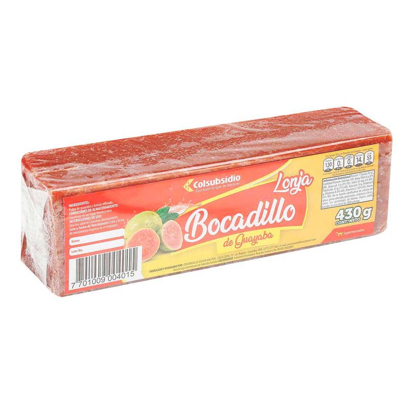 BOCADILLO DE GUAYABA DE 6,25 KG