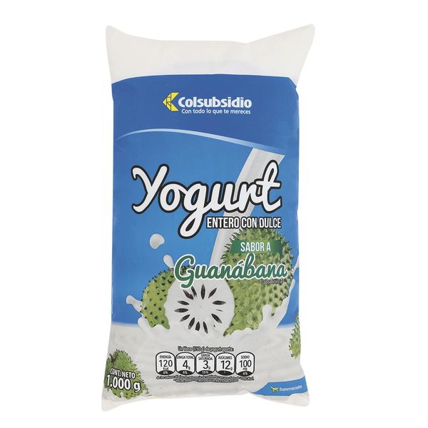 Yogurt Guanábana Colsubsidio x 1000 G