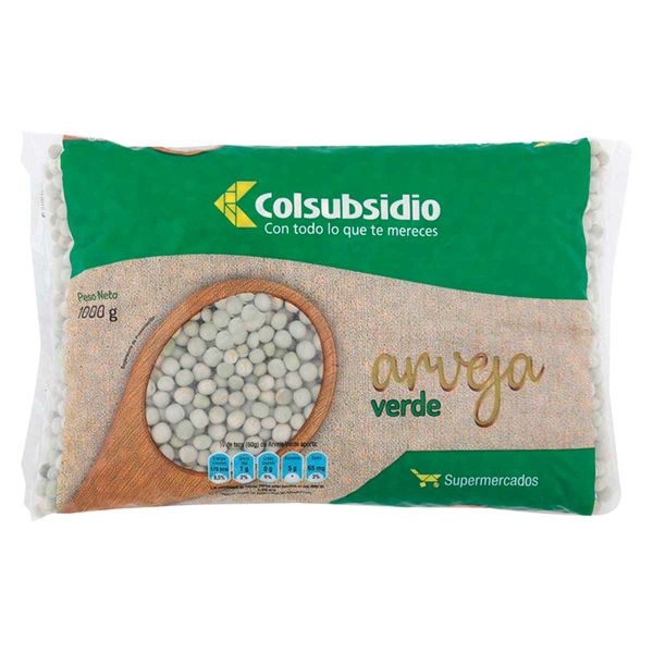 Arveja Verde Colsubsidio x 1000 G