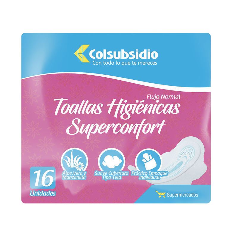 Toallas-Higienicas-Superconfort-Colsubsidio-x-16-Unidades