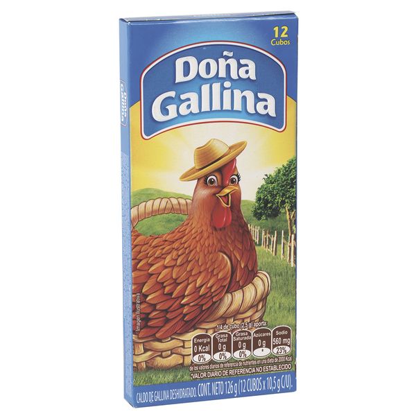 Caldo Doña Gallina x 126 G en 12 Cubos