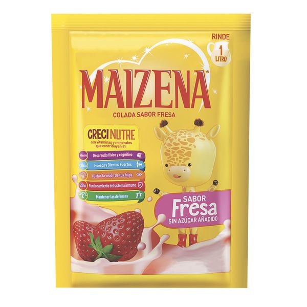 Colada Maizena Fresa x 28 G