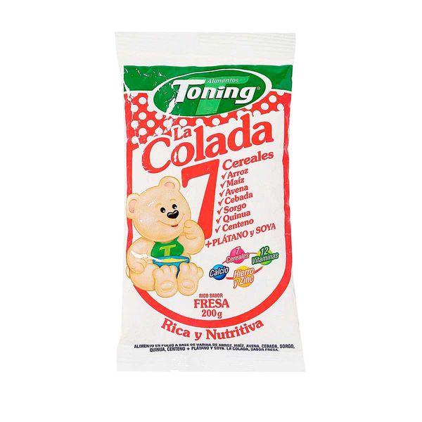 Colada Toning 7 Cereales Fresa 200 G